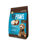 4 Strong Paws fish formulation dog food bag with doodle dog